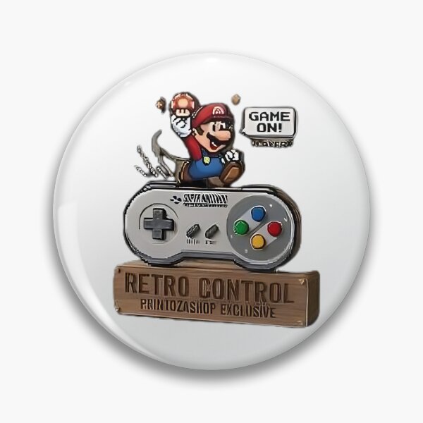 Item preview, Retro Mario Gaming Legend - Nostalgic Pixel Art designed and sold by printozaShop.