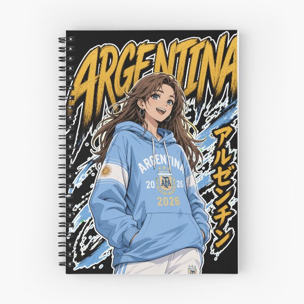 Item preview, Argentina Anime Girl: World Cup 2026 Football designed and sold by Senpai Syndicate.
