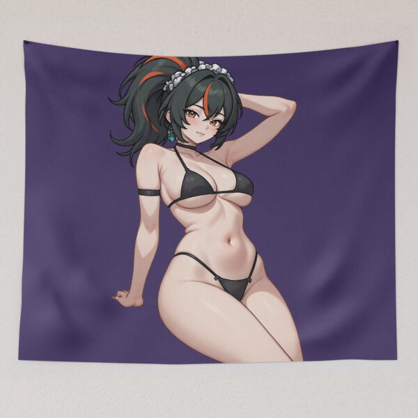 Item preview, Zhu Yuan ZZZ Bikini Anime Girl designed and sold by Jimakmo.