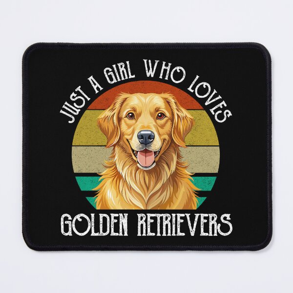 Item preview, Just A Girl Who Loves Golden Retrievers designed and sold by Cat Lady Designs.