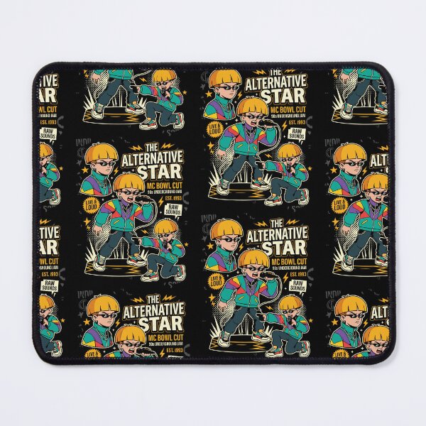 Item preview, Retro 90s Alternative Star Bowl Cut Collage designed and sold by Tel A Pet.