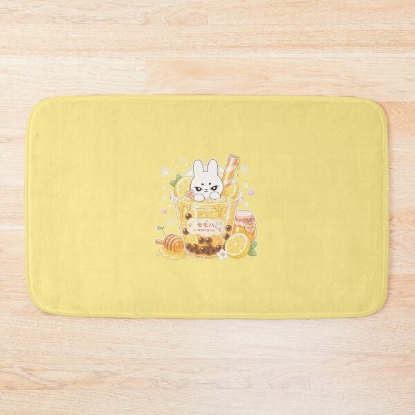 Item preview, Kawaii Honey Lemon Bunny Boba designed and sold by kokoriiland.