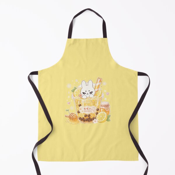 Item preview, Kawaii Honey Lemon Bunny Boba designed and sold by kokoriiland.