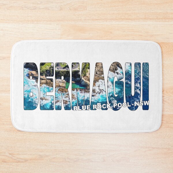 Item preview, BERMAGUI Blue Rock Pool NSW - Sapphire Coast Beautiful Sunny Day designed and sold by Adam Gormley.