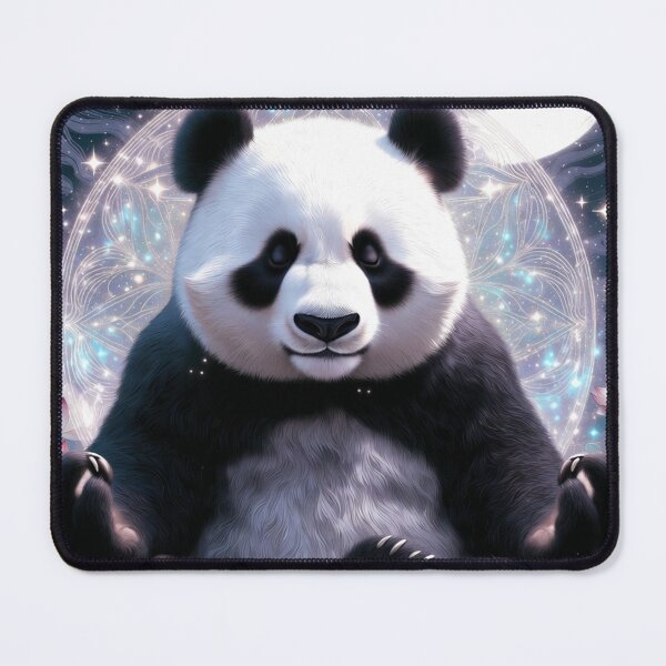 Item preview, panda meditation designed and sold by Mystic & Celestial Art.