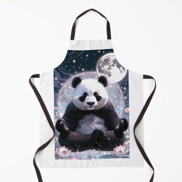 Item preview, panda meditation designed and sold by Mystic & Celestial Art.