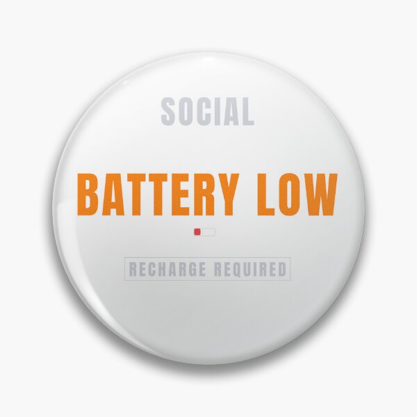 Item preview, Social Battery Low | Introvert Humor Typography Design designed and sold by HeartAndArtShop.
