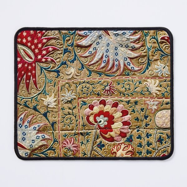 Item preview, Shakhrisyabz Uzbekistan Suzani Embroidery Print designed and sold by Vicky Brago-Mitchell®.