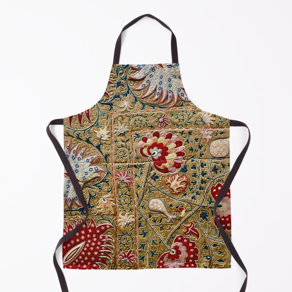 Item preview, Shakhrisyabz Uzbekistan Suzani Embroidery Print designed and sold by Vicky Brago-Mitchell®.