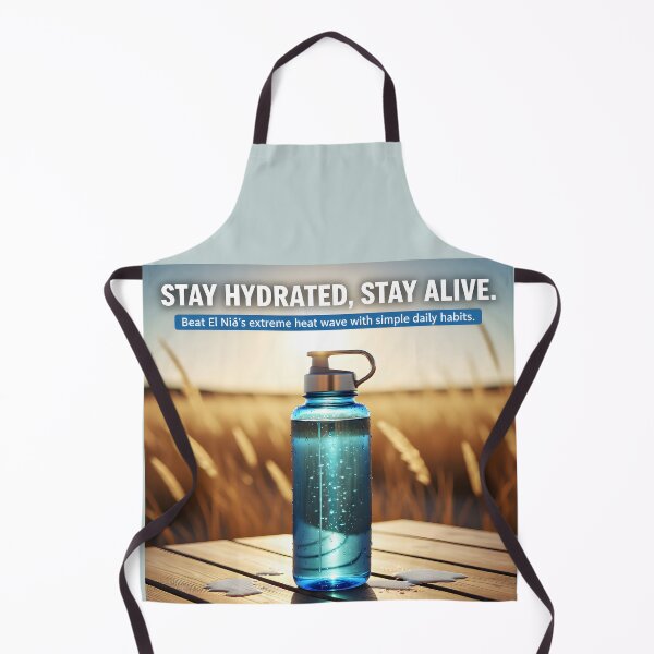 Item preview, El Niño Heatwave Hydration Essentials | Reusable Insulated Water Bottle Wellness Campaign designed and sold by Creative-RE.