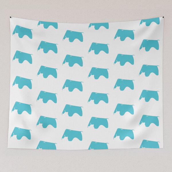 Item preview, Retro Blue Charles and Ray Eames Elephant Silhouette - Architecture designed and sold by SLGA-Designs.
