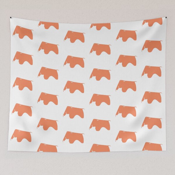 Item preview, Retro Orange Charles and Ray Eames Elephant Silhouette - Architecture designed and sold by SLGA-Designs.