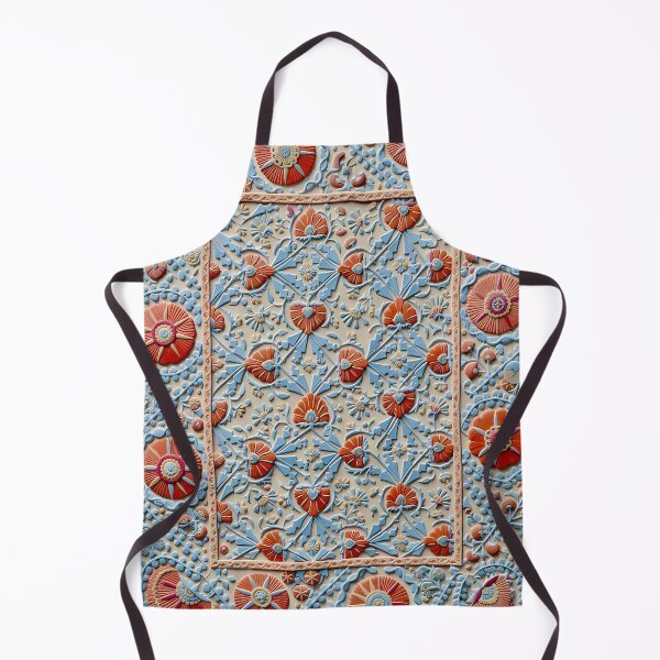 Item preview, Shakhrisyabz Uzbekistan Suzani Embroidery Print designed and sold by Vicky Brago-Mitchell®.