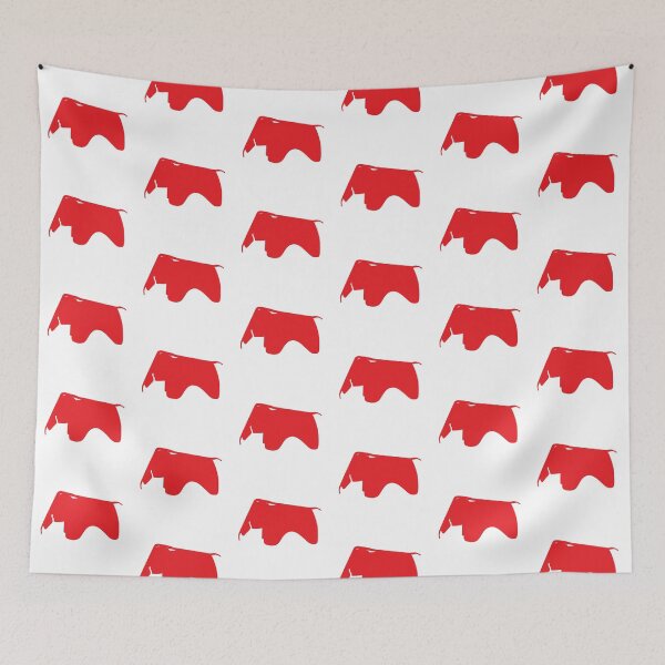 Item preview, Retro Red Charles and Ray Eames Elephant Silhouette - Architecture designed and sold by SLGA-Designs.