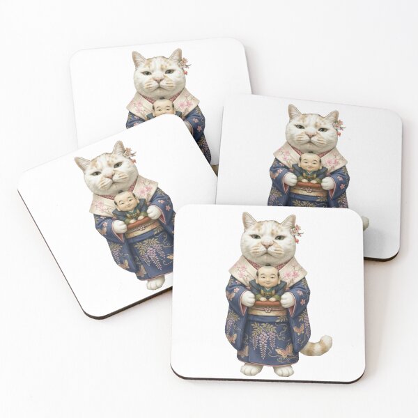 Item preview, The Fortune Cat and Retro Fukusuke Doll designed and sold by Komatoya.