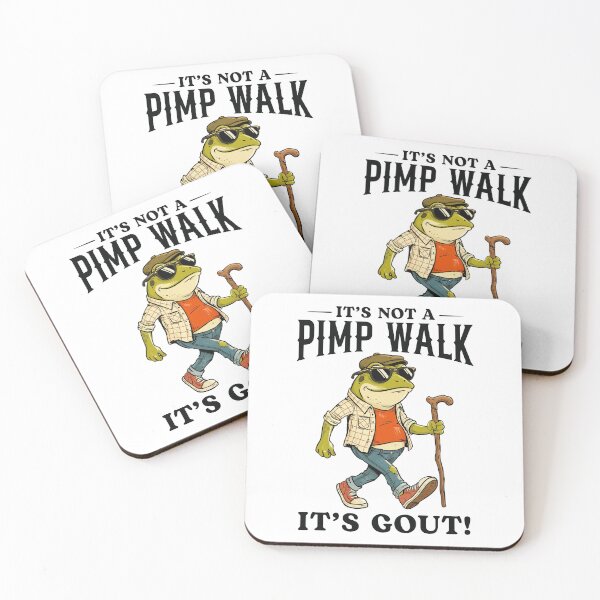 Item preview, It's Not A Pimp Walk It's Gout Funny Frog designed and sold by Hedoraxe.