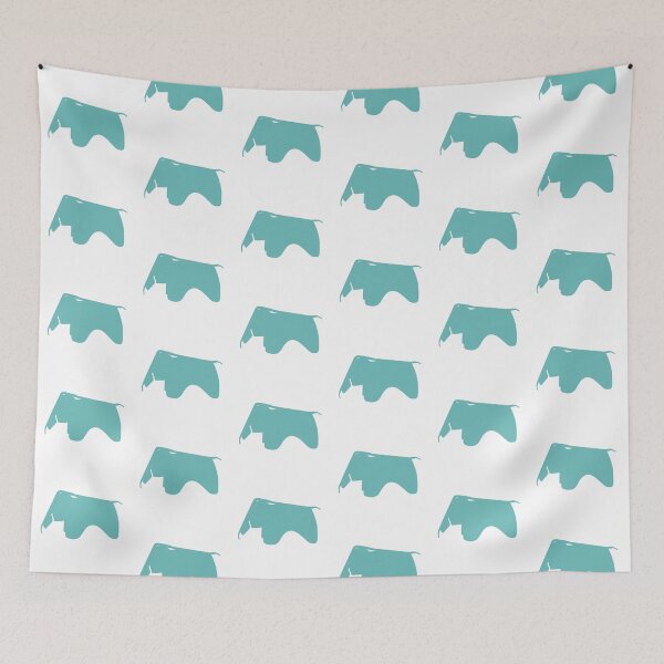 Item preview, Retro Turquoise Charles and Ray Eames Elephant Silhouette - Architecture designed and sold by SLGA-Designs.