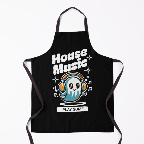 Artikelvorschau, HOUSE-MUSIK - Headphone Ghost (Weiß) entworfen und verkauft von Discothreadz.