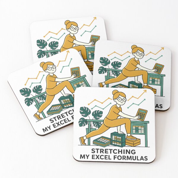 Item preview, Stretching My Excel Formulas | Funny Data Analyst & Accountant Gym. designed and sold by spreadsheetcafe.