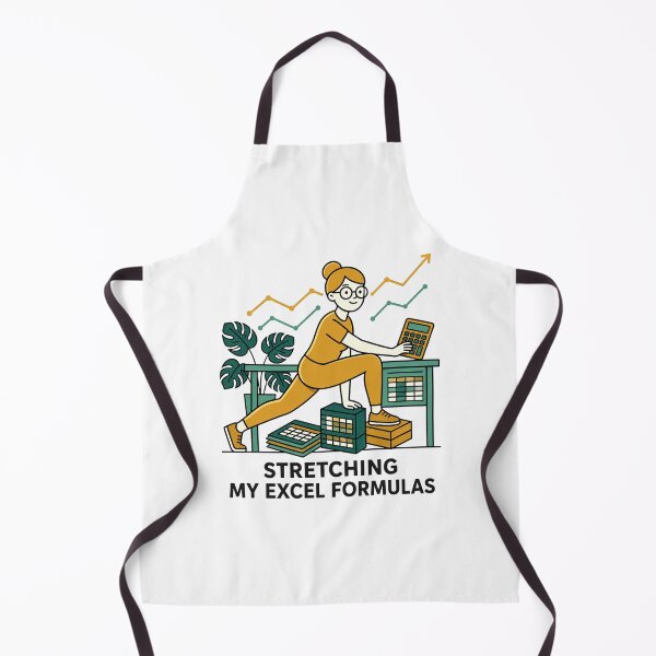 Item preview, Stretching My Excel Formulas | Funny Data Analyst & Accountant Gym. designed and sold by spreadsheetcafe.