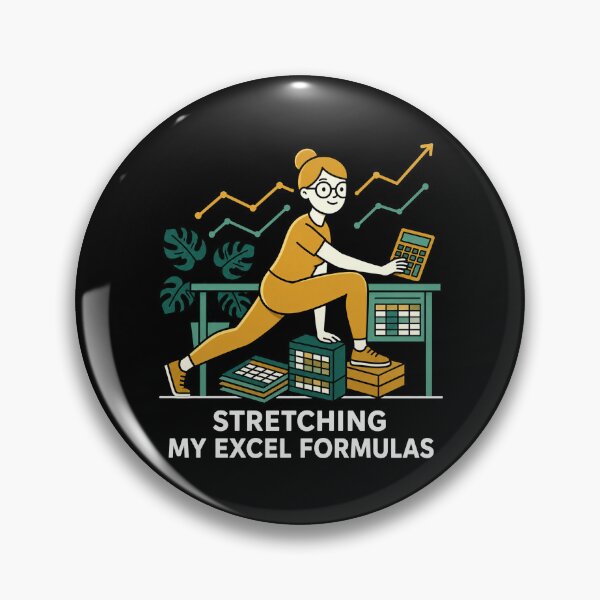 Item preview, Stretching My Excel Formulas | Funny Data Analyst & Accountant Gym. designed and sold by spreadsheetcafe.