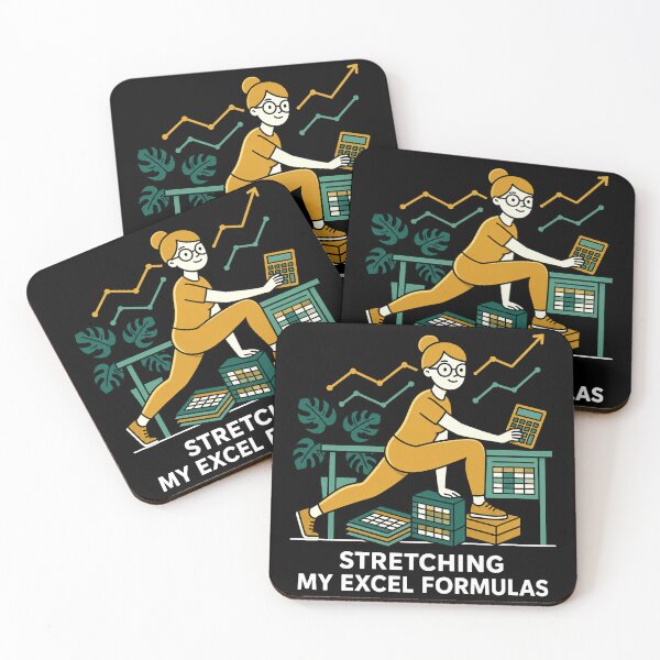 Item preview, Stretching My Excel Formulas | Funny Data Analyst & Accountant Gym. designed and sold by spreadsheetcafe.