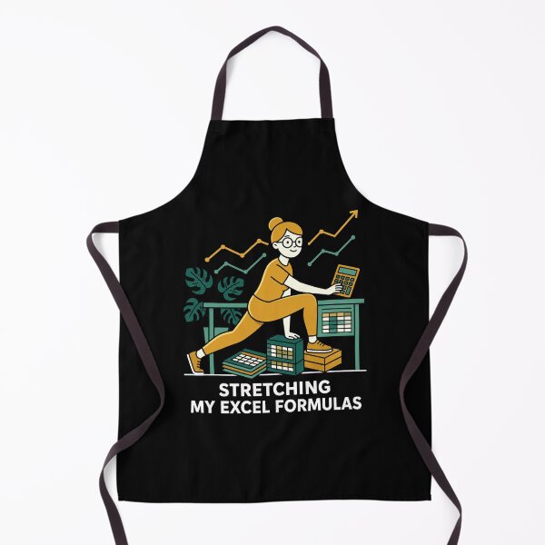 Item preview, Stretching My Excel Formulas | Funny Data Analyst & Accountant Gym. designed and sold by spreadsheetcafe.