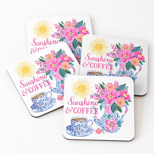 Item preview, Sunshine & Coffee | Cute Preppy Coffee Lover Design designed and sold by ThePreppyArtist.
