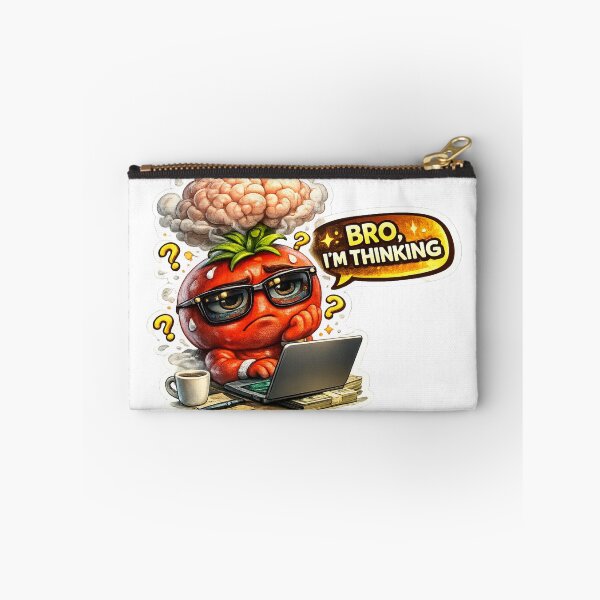 Item preview, Bro Im Thinking Funny Tomato Brain Overthinking Meme designed and sold by Bhinfy.