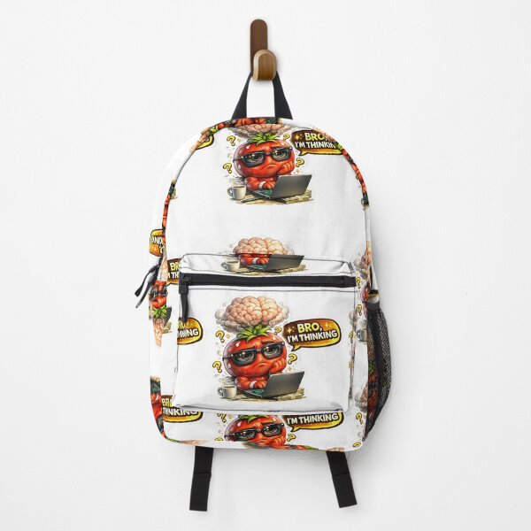 Item preview, Bro Im Thinking Funny Tomato Brain Overthinking Meme designed and sold by Bhinfy.