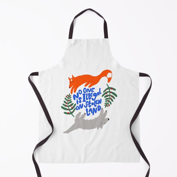 Item preview, No One Is Illegal On Stolen Land Woodland Animals Art designed and sold by Thelovesomedove.