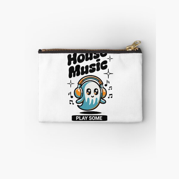 Item preview, HOUSE MUSIC - Headphone Ghost (Black)  designed and sold by Discothreadz.