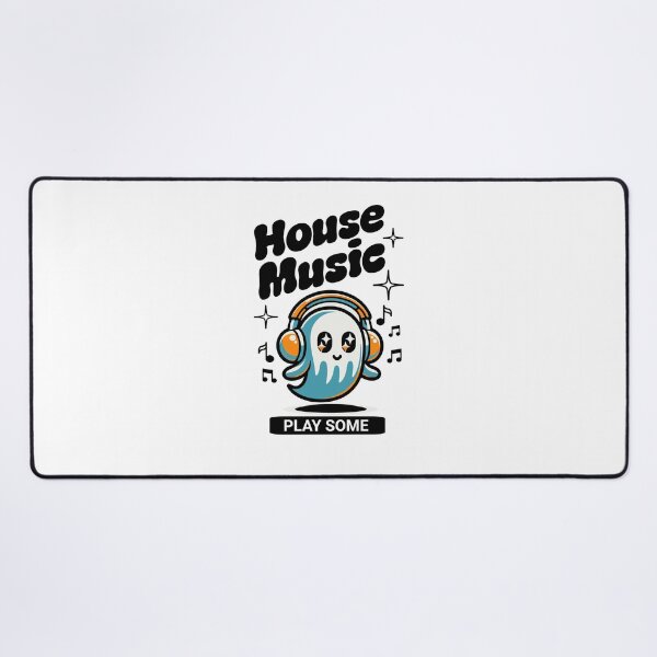 Item preview, HOUSE MUSIC - Headphone Ghost (Black)  designed and sold by Discothreadz.