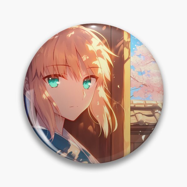 Item preview, Saber Fate Stay Night Cherry Blossom Kimono Evening Glow designed and sold by earlobejerk.
