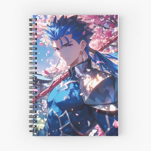 Item preview, Lancer Fate Stay Night Cherry Blossom Blue Spring Gaze designed and sold by earlobejerk.
