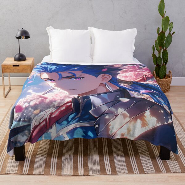 Item preview, Lancer Fate Stay Night Cherry Blossom Blue Spring Gaze designed and sold by earlobejerk.