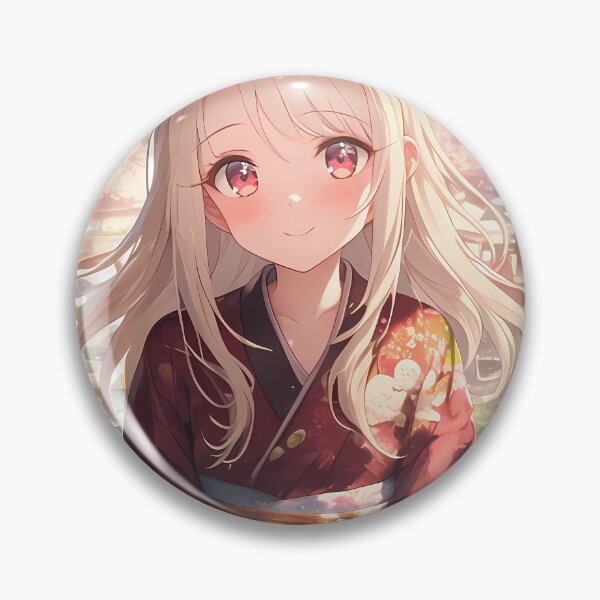 Item preview, Illyasviel von Einzbern Fate Stay Night Sakura Kimono Smile designed and sold by earlobejerk.