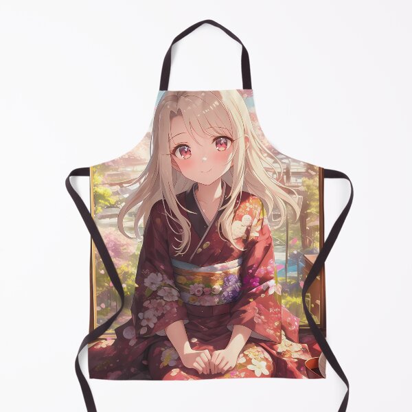 Item preview, Illyasviel von Einzbern Fate Stay Night Sakura Kimono Smile designed and sold by earlobejerk.