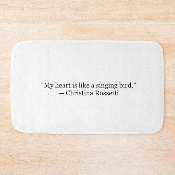 Item preview, Christina Rossetti “My Heart Is Like a Singing Bird” Quote Print | Classic Poetry Typography Wall Art designed and sold by The Prose Atelier.