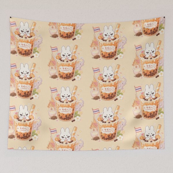 Item preview, Kawaii Thai Bunny Bubble Tea designed and sold by kokoriiland.