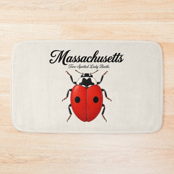 Item preview, Massachusetts Two-Spotted Lady Beetle Retro Poster designed and sold by The-Drip-Studio.