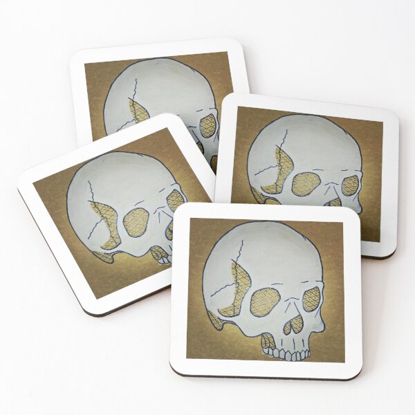 Item preview, Skull on parchment designed and sold by Wizard-of-Ogden.