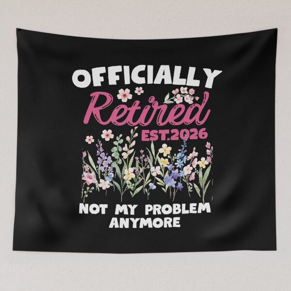 Item preview, Official Retired Est.2026 Not My Problem Anymore Floral designed and sold by thebest-2studio.