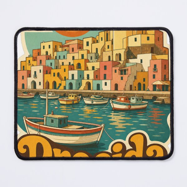 Item preview, Procida Italy Travel Souvenir - Retro Illustration designed and sold by VisualArtsOasis.