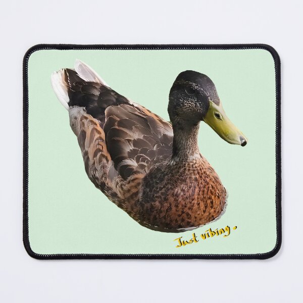 Item preview, Just Vibing. Cute Mallard Duck on Water Photo designed and sold by Deep Descent.
