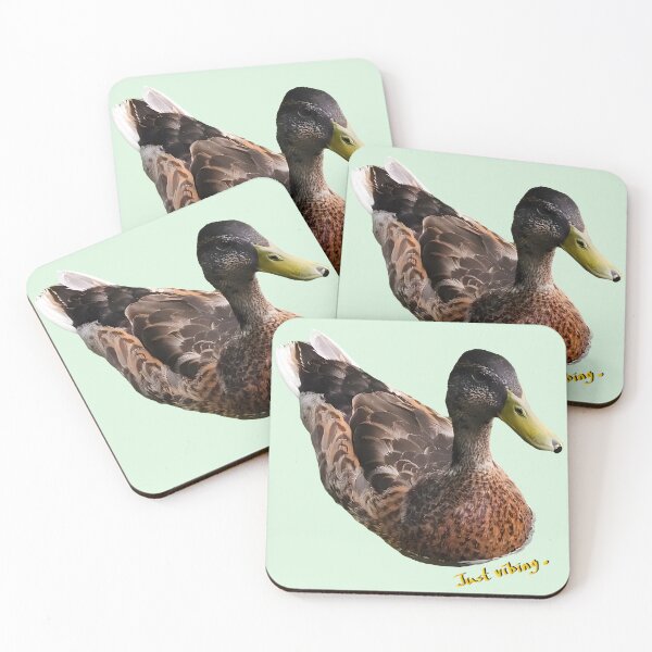 Item preview, Just Vibing. Cute Mallard Duck on Water Photo designed and sold by Deep Descent.