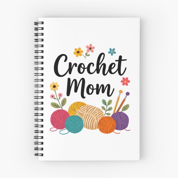 Item preview, Crochet Mom colorful yarn art with floral accents designed and sold by LuloCreative.