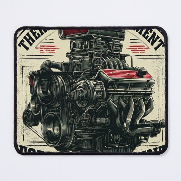 Item preview, No Replacement For Displacement V8 Print designed and sold by CosmicRockArt.