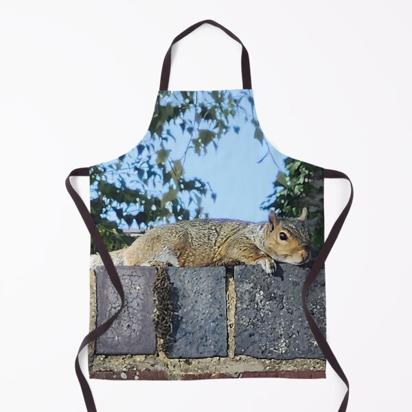 Item preview, Cute Squirrel on Stone Wall Nature Photography designed and sold by Deep Descent.