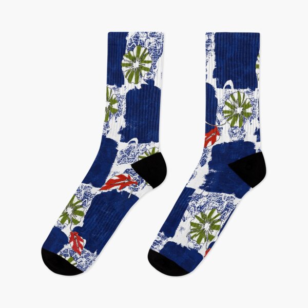 Item preview, Modern Blue Botanical Checkerboard Seamless Pattern designed and sold by CoolGTees.